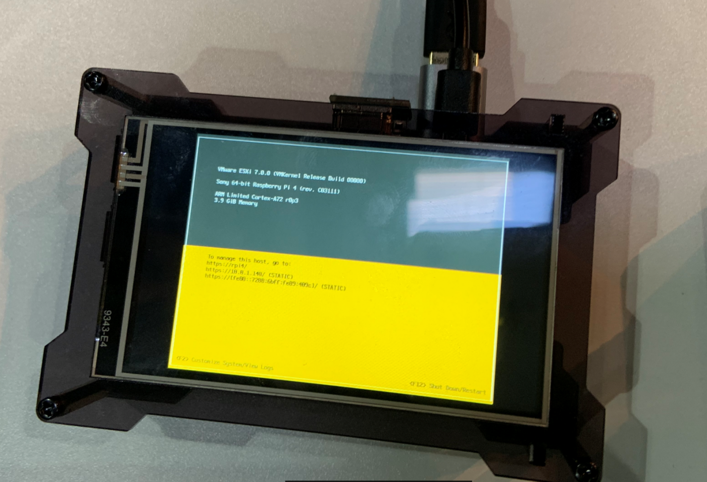 ESXi 7 on Raspberry Pi, ESX 6.9.2 on HP tab and ESXi on arm hardware