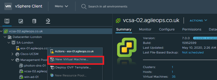 vmware esxi 6.7 resource pool